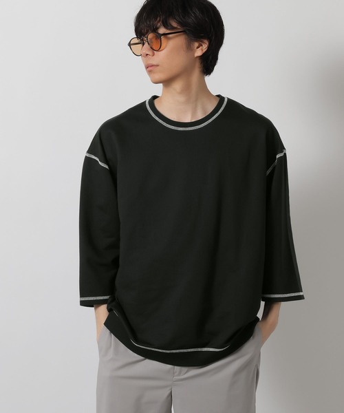 LAKOLE(ラコレ)の「ステッチミニ裏毛クロップドT / 659505(Tシャツ/カットソー・メンズ・ブラック/オレンジ/グリーン/ホワイト・MEDIUM/LARGE)」の17枚目の写真