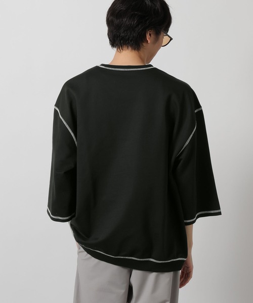 LAKOLE(ラコレ)の「ステッチミニ裏毛クロップドT / 659505(Tシャツ/カットソー・メンズ・ブラック/オレンジ/グリーン/ホワイト・MEDIUM/LARGE)」の18枚目の写真