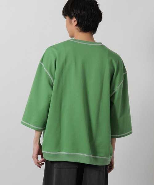 LAKOLE(ラコレ)の「ステッチミニ裏毛クロップドT / 659505(Tシャツ/カットソー・メンズ・ブラック/オレンジ/グリーン/ホワイト・MEDIUM/LARGE)」の21枚目の写真