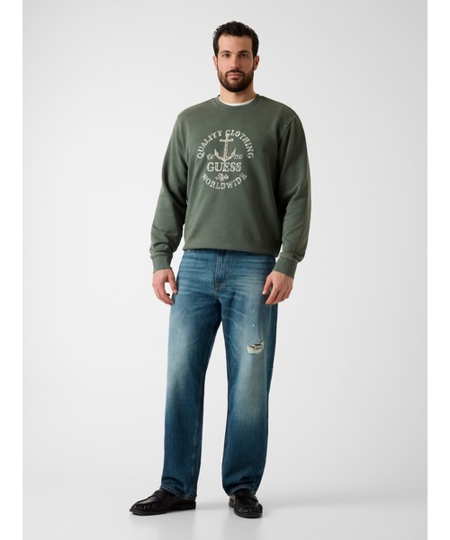 Guess（ゲス）の「JETT Baggy デニムパンツ（デニムパンツ・メンズ・インディゴブルー・28inch/29inch/30inch/31inch/33inch）」の4枚目の写真