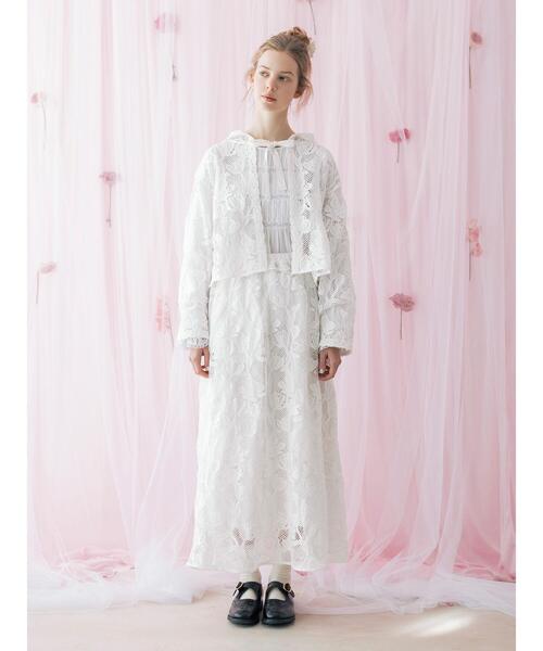 TSUHARU by Samansa Mos2（ツハルバイサマンサモスモス）の「【WHITE COLLECTION】オーバーレーススカート（スカート・レディース・ホワイト・F）」の17枚目の写真