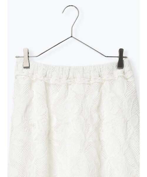TSUHARU by Samansa Mos2（ツハルバイサマンサモスモス）の「【WHITE COLLECTION】オーバーレーススカート（スカート・レディース・ホワイト・F）」の9枚目の写真