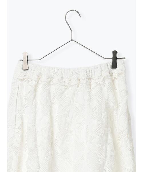 TSUHARU by Samansa Mos2（ツハルバイサマンサモスモス）の「【WHITE COLLECTION】オーバーレーススカート（スカート・レディース・ホワイト・F）」の3枚目の写真