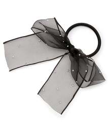 minimal（ミニマル）の「ラインストーンリボンヘアゴム（その他ヘアアクセサリー）」