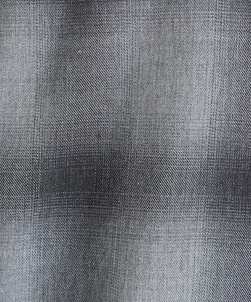 GOLD（ゴールド）の「GOLD / ゴールド：COTTON / SILK NEL CHECK OPEN SHIRT：26A-GL29646[MUS]（シャツ/ブラウス・メンズ・グレー・M）」の10枚目の写真