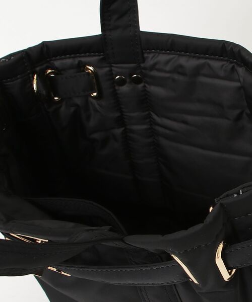 sita parantica（シータパランティカ）の「SITA PARANTICA（シータ パランティカ）BONDED POLYESTER TWILLTOTE-トートバッグ/Sサイズ（トートバッグ・レディース・ブラック・S）」の4枚目の写真