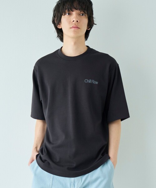 coen(コーエン)の「【抗菌防臭、防汚(食品、衿部分の皮脂汚れ)、UVカット】クリーンプラスロゴTシャツ ショートスリーブ(Tシャツ/カットソー・メンズ・ブラック/ライトグレー/ホワイト・L/M/S/XL)」の3枚目の写真