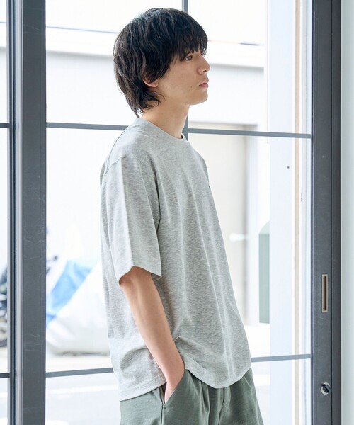 coen(コーエン)の「【抗菌防臭、防汚(食品、衿部分の皮脂汚れ)、UVカット】クリーンプラスロゴTシャツ ショートスリーブ(Tシャツ/カットソー・メンズ・ブラック/ライトグレー/ホワイト・L/M/S/XL)」の4枚目の写真