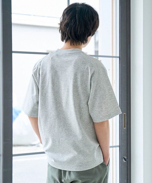 coen(コーエン)の「【抗菌防臭、防汚(食品、衿部分の皮脂汚れ)、UVカット】クリーンプラスロゴTシャツ ショートスリーブ(Tシャツ/カットソー・メンズ・ブラック/ライトグレー/ホワイト・L/M/S/XL)」の5枚目の写真