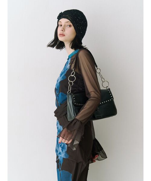 jouetie（ジュエティ）の「ローズシアーミドルスカート（スカート・レディース・アイボリー/ブラウン・MEDIUM）」の21枚目の写真