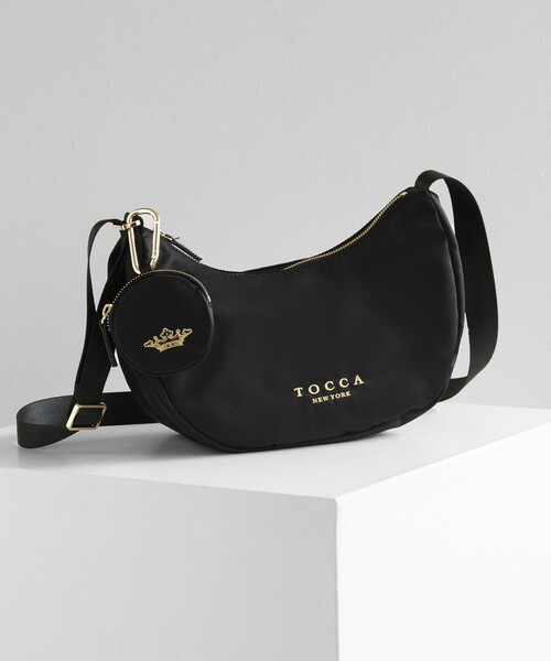 TOCCA(トッカ)の「MEMORY OF MOON POCHETTE ナイロンポシェット(ショルダーバッグ・レディース・ベージュ系/ブラック系/アイボリー系・F)」の1枚目の写真