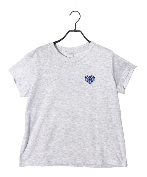Candlestick(キャンドルスティック)の「ハート刺繍ロゴ コンパクトTシャツ(Tシャツ/カットソー・レディース・グリーン/ホワイト系/ブラック/スミクロ・FREE)」の17枚目の写真