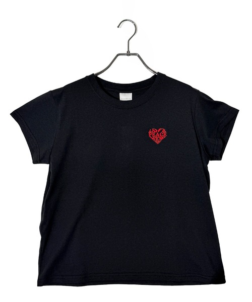 Candlestick(キャンドルスティック)の「ハート刺繍ロゴ コンパクトTシャツ(Tシャツ/カットソー・レディース・グリーン/ホワイト系/ブラック/スミクロ・FREE)」の18枚目の写真