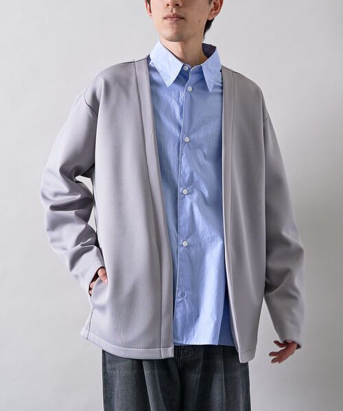 CRAFT STANDARD BOUTIQUE（クラフトスタンダードブティック）の「ボタンレスカットカーディガン（カーディガン/ボレロ・メンズ・ブラック/グレー/ダークベージュ・M/L）」の19枚目の写真