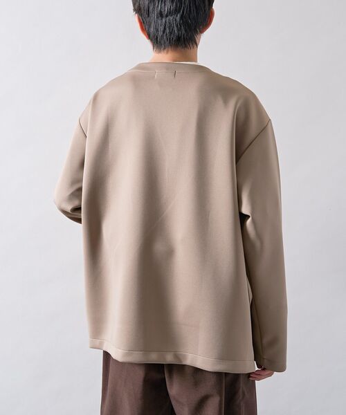 CRAFT STANDARD BOUTIQUE（クラフトスタンダードブティック）の「ボタンレスカットカーディガン（カーディガン/ボレロ・メンズ・ブラック/グレー/ダークベージュ・M/L）」の18枚目の写真