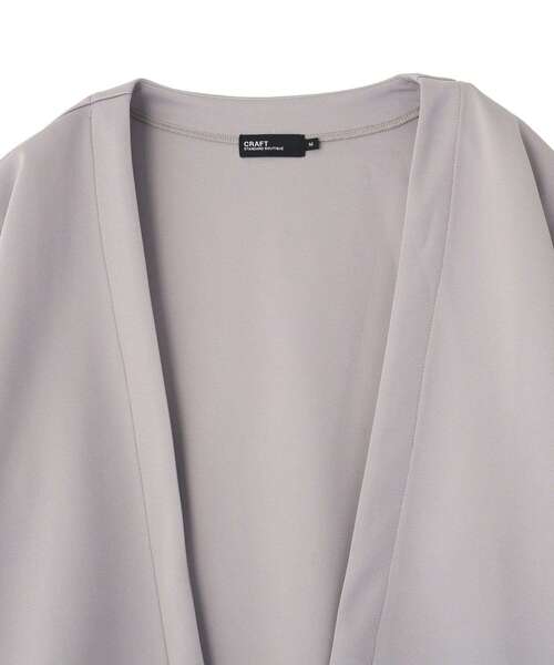 CRAFT STANDARD BOUTIQUE（クラフトスタンダードブティック）の「ボタンレスカットカーディガン（カーディガン/ボレロ・メンズ・ブラック/グレー/ダークベージュ・M/L）」の12枚目の写真