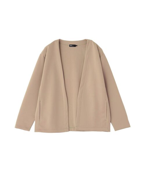 CRAFT STANDARD BOUTIQUE（クラフトスタンダードブティック）の「ボタンレスカットカーディガン（カーディガン/ボレロ・メンズ・ブラック/グレー/ダークベージュ・M/L）」の4枚目の写真