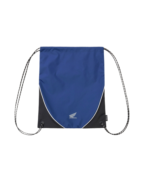 PHYPS MOTORCYCLE(フィップスモーターサイクル)の「Nylon Color Block Drawstring Bag Navy(バックパック/リュック・レディース・その他・FREE)」の1枚目の写真