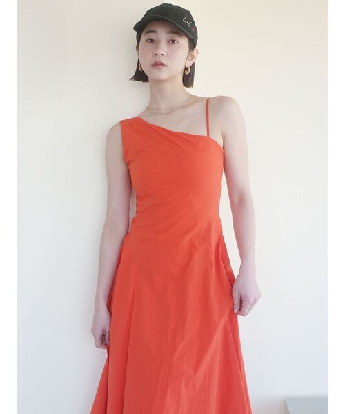 LAGUNAMOON(ラグナムーン)の「アシメデザインフレアワンピース 【夏服】(ワンピース・レディース・ブラック/オレンジ・MEDIUM/SMALL)」の14枚目の写真