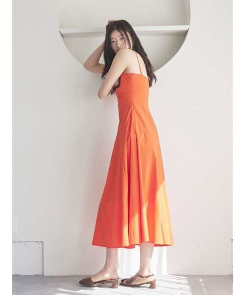 LAGUNAMOON(ラグナムーン)の「アシメデザインフレアワンピース 【夏服】(ワンピース・レディース・ブラック/オレンジ・MEDIUM/SMALL)」の17枚目の写真
