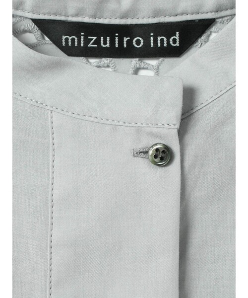 mizuiroind(ミズイロインド)の「mizuiro ind レースショルダーロングワンピース(ワンピース・レディース・ブラック/オフホワイト/グレー・FREE)」の6枚目の写真
