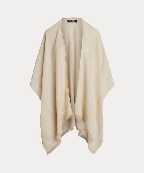 LAUREN RALPH LAUREN(ローレン ラルフ ローレン)の「ベルティングモチーフ ジャカード Ruana(ポンチョ・レディース・ブラウン系6・ONE)」の7枚目の写真