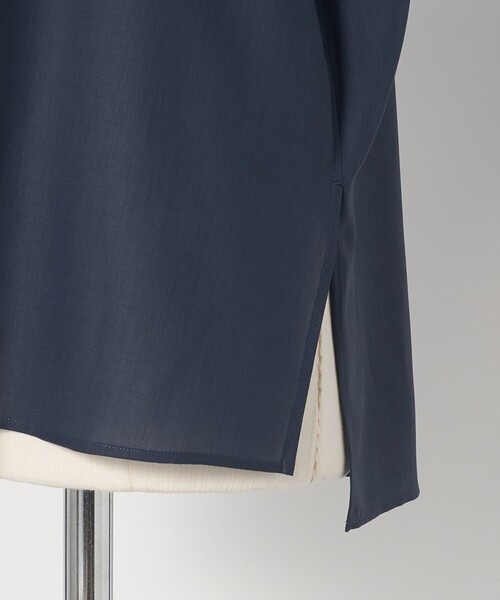 LOEFF(ロエフ)の「<LOEFF>ポリエステルボイル ヘンリーネック シャツ(シャツ/ブラウス・レディース・ネイビー/ブラック・0/1)」の17枚目の写真