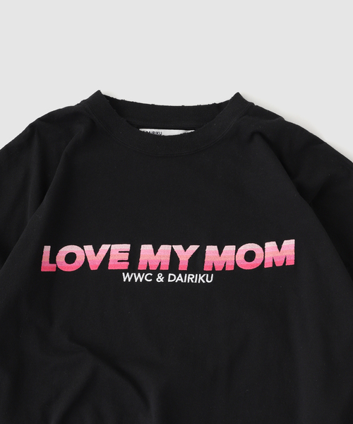DAIRIKU(ダイリク)の「DAIRIKU / ダイリク*WILYWNKA "LOVE MY MOM" Embroider(Tシャツ/カットソー・メンズ・ブラック・FREE)」の3枚目の写真