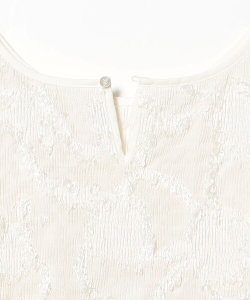 Ray BEAMS(レイビームス)の「【8/6 再値下げ】シュリンク ジャカード トップス(Tシャツ/カットソー・レディース・ホワイト系その他6/ブラック・ONE SIZE)」の16枚目の写真