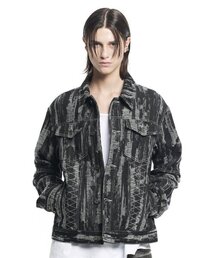 MAISON MINED（メゾンミネド）の「BREAK UP BIKER DENIM JACKET BLACK（デニムジャケット）」