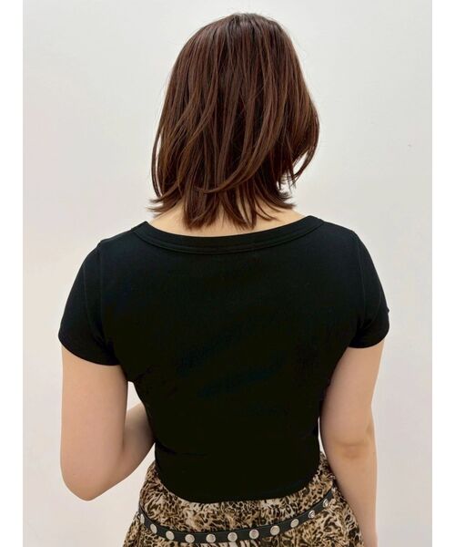 EVRIS(エヴリス)の「ネックレスフレンチスリーブショートトップス(Tシャツ/カットソー・レディース・ブルー/ホワイト/ブラック・FREE)」の15枚目の写真