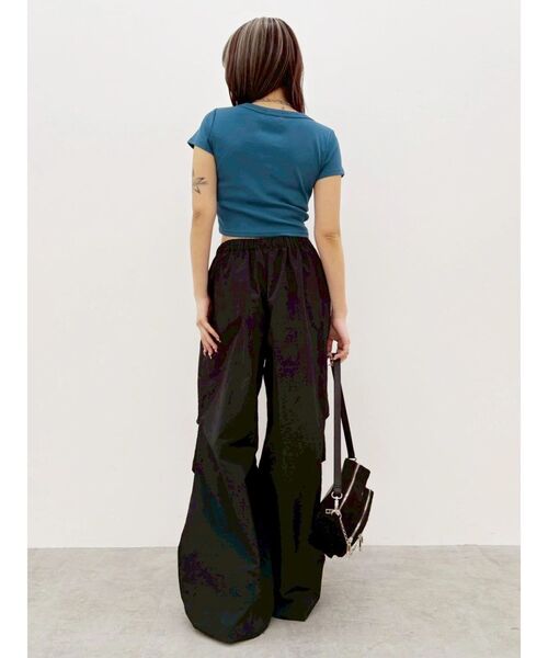 EVRIS(エヴリス)の「ネックレスフレンチスリーブショートトップス(Tシャツ/カットソー・レディース・ブルー/ホワイト/ブラック・FREE)」の22枚目の写真