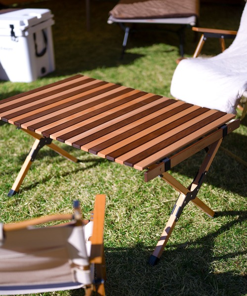 Woodi Roll Table 90 Stripe（アウトドアグッズ）｜S'more（スモア）の