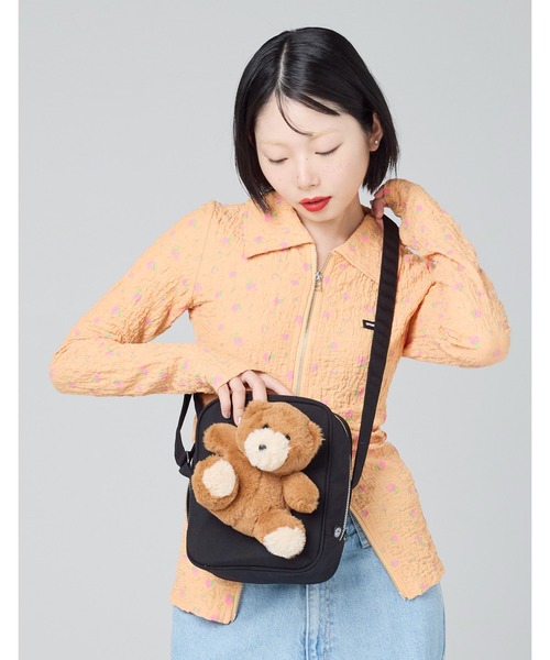 Little sunny bite(リトルサニーバイト)の「《Little Sunny Bite 》bear shoulder bag(ショルダーバッグ・レディース・ブラック/ピンク・FREE)」の3枚目の写真