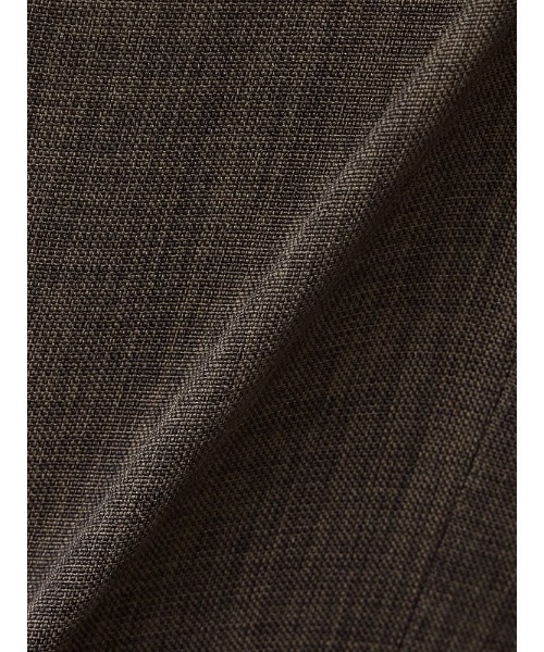 Perfect Suit FActory(パーフェクトスーツファクトリー)の「涼感リネンライク テーパードパンツ【ボーテ・セットアップ】 ブラック/C.グレー/ブラウン/D.ブラウン(スーツパンツ・レディース・ブラウン/ダークブラウン/ブラック/チャコールグレー・L/M/SS/S)」の8枚目の写真