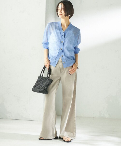 MAISON N.H PARIS(メゾンエヌアッシュパリ)の「MAISON N.H PARIS:ANNABELLE P(かごバッグ・レディース・キャメル/ブラック・ONE SIZE)」の6枚目の写真