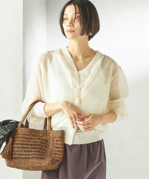 MAISON N.H PARIS(メゾンエヌアッシュパリ)の「MAISON N.H PARIS:ANNABELLE P(かごバッグ・レディース・キャメル/ブラック・ONE SIZE)」の9枚目の写真
