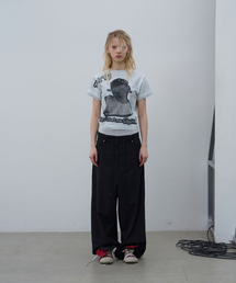 LCDC TM（エルシーディーシーティーエム）の「PRINTED T-SHIRT (MELANGE GREY)（Tシャツ/カットソー）」