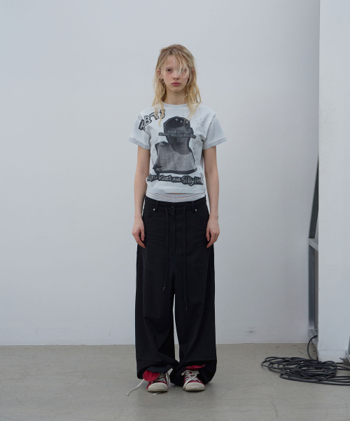 LCDC TM(エルシーディーシーティーエム)の「PRINTED T-SHIRT (MELANGE GREY)(Tシャツ/カットソー・レディース・その他・SMALL/MEDIUM)」の1枚目の写真
