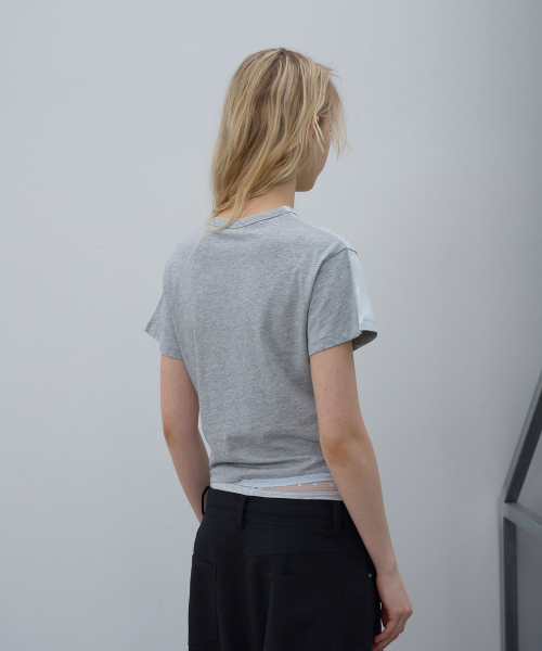 LCDC TM(エルシーディーシーティーエム)の「PRINTED T-SHIRT (MELANGE GREY)(Tシャツ/カットソー・レディース・その他・SMALL/MEDIUM)」の9枚目の写真