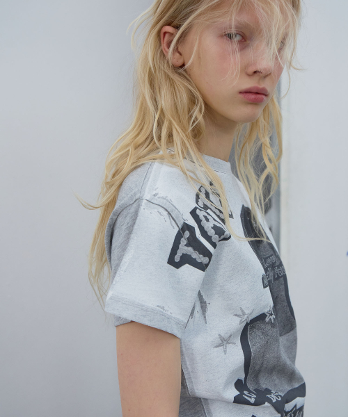 LCDC TM(エルシーディーシーティーエム)の「PRINTED T-SHIRT (MELANGE GREY)(Tシャツ/カットソー・レディース・その他・SMALL/MEDIUM)」の11枚目の写真
