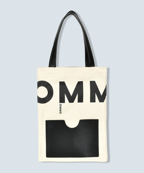 OMMO(オーエムエムオー)の「BIG LOGO POCKET TOTE(トートバッグ・レディース・ホワイト/ブラック・F)」の19枚目の写真
