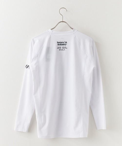 RVCA（ルーカ）の「RVCA/ルーカ VA RVCA SPORT RASH LS 長袖ラッシュガード メンズ 4WAYストレッチ 2026年 夏 夏服（ラッシュガード・メンズ・ホワイト/ブラック/カモフラージュ・M/L/XL）」の11枚目の写真