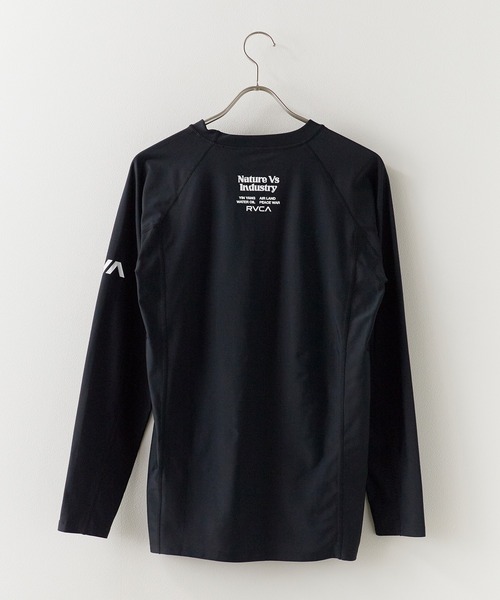 RVCA（ルーカ）の「RVCA/ルーカ VA RVCA SPORT RASH LS 長袖ラッシュガード メンズ 4WAYストレッチ 2026年 夏 夏服（ラッシュガード・メンズ・ホワイト/ブラック/カモフラージュ・M/L/XL）」の10枚目の写真