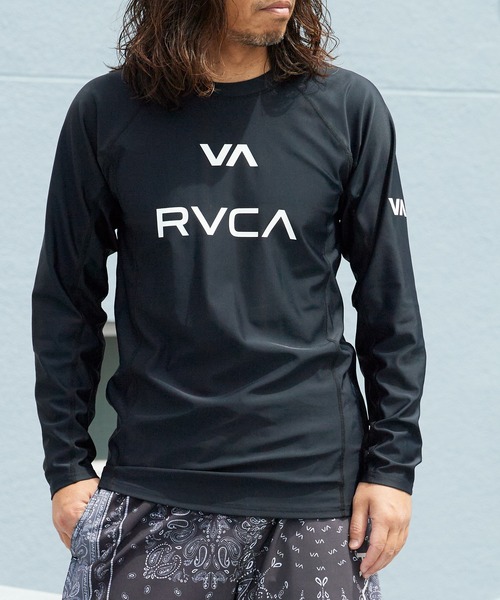 RVCA（ルーカ）の「RVCA/ルーカ VA RVCA SPORT RASH LS 長袖ラッシュガード メンズ 4WAYストレッチ 2026年 夏 夏服（ラッシュガード・メンズ・ホワイト/ブラック/カモフラージュ・M/L/XL）」の21枚目の写真