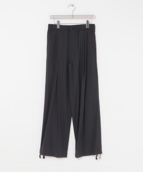 ANOTHER OFFICE(アナザー オフィス)の「ANOTHER OFFICE FLOW BANDING EASY PANTS(その他パンツ・メンズ・ブラック・3/2)」の1枚目の写真