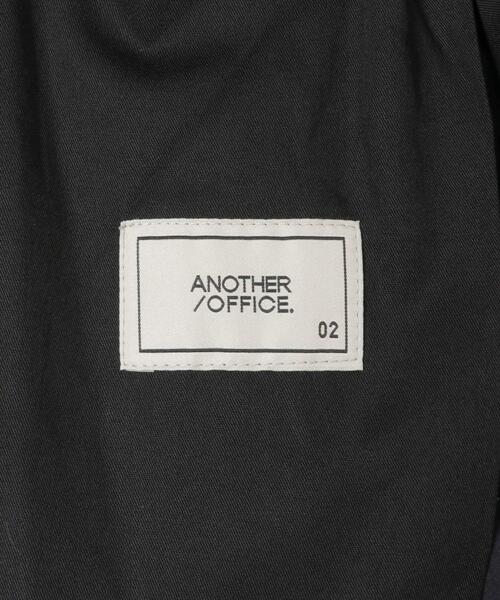 ANOTHER OFFICE(アナザー オフィス)の「ANOTHER OFFICE FLOW BANDING EASY PANTS(その他パンツ・メンズ・ブラック・3/2)」の2枚目の写真