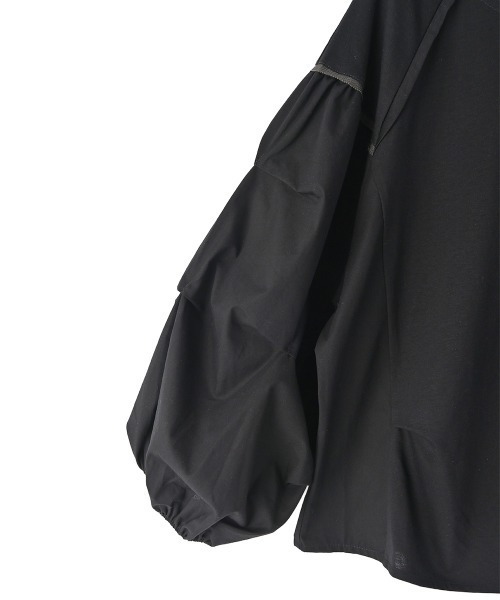 marjour(マージュール)の「SILKET BODY TUCK SLEEVE TOP(シャツ/ブラウス・レディース・ブラック/オフホワイト・M)」の19枚目の写真