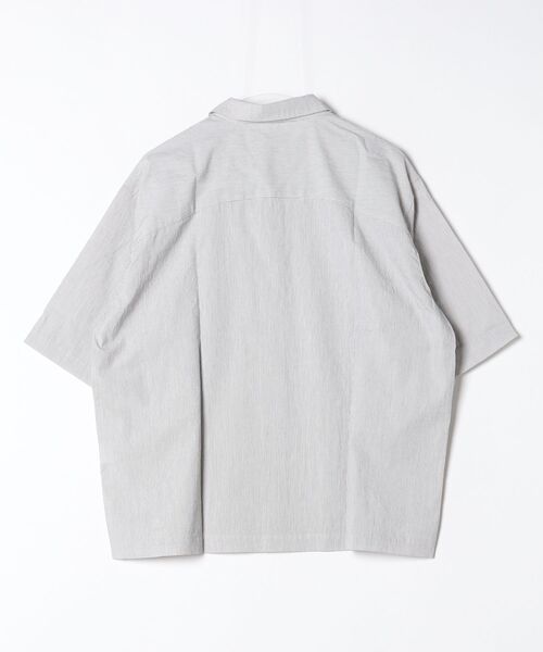 BASISBROEK(バシスブルック)の「PUTTEN -STRIPE-(シャツ/ブラウス・メンズ・ブラック/サンドベージュ・1)」の12枚目の写真