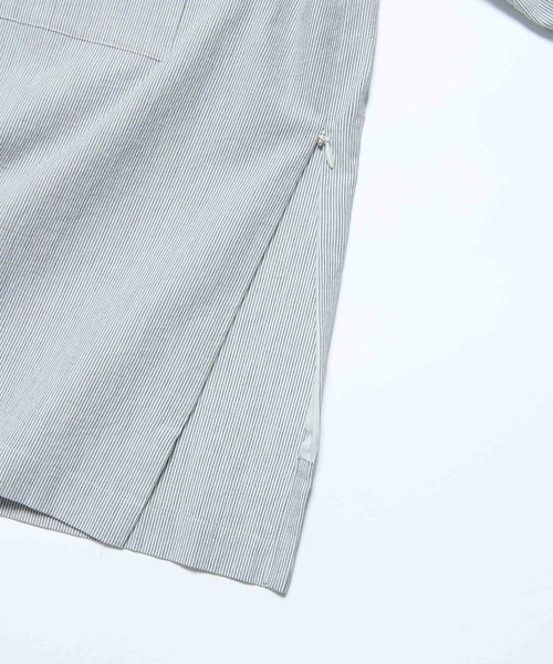 BASISBROEK(バシスブルック)の「PUTTEN -STRIPE-(シャツ/ブラウス・メンズ・ブラック/サンドベージュ・1)」の9枚目の写真